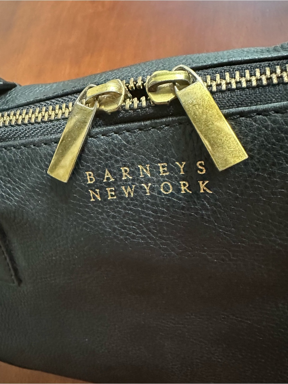 Barneys New York Black Leather Satchel - Picture 9 of 13